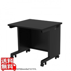 eデスク(ブラック)W800×D800×H700 写真1