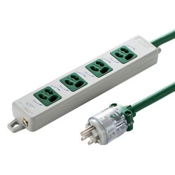 医用接地プラグ付き電源タップ 写真1