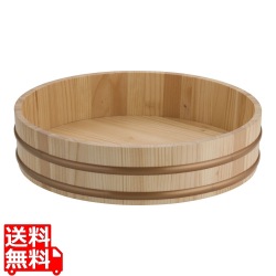 天然木盛込桶 クリアー(樹脂タガ仕様) 桶のみ 尺4 30011 写真1