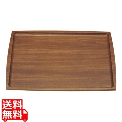 木目調ABSトレー(長角盆)濃木目 NS M44-361 写真1