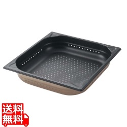 プロシェフ 18-8 ノンスティック穴明GNパン 2/3 40mm 写真1