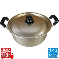 本蓚酸両手鍋24cm 業務用 写真1