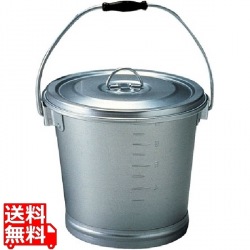アルマイト 丸型一重食缶 214 (12l) 業務用 写真1