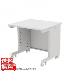 eデスク(ホワイト)W800×D800×H700 写真1