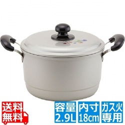 アルマイト エシャロット 兼用鍋 18cm ※ ガス火専用 写真1