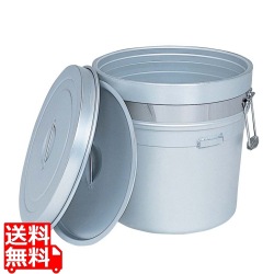 アルマイト 段付二重食缶(大量用)250-A 20L 写真1