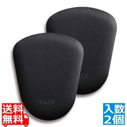 マウスパット リストレスト 手首クッション 疲労軽減 体圧分散 左右2個セット 扇形タイプ ブラック 写真1