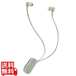 ワイヤレスイヤホン Bluetooth5.0 両耳 コードあり 巻き取り式 クリップ付 オリーブカーキ コンパクト 写真1