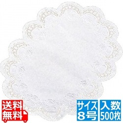 耐油レースペーパー 小判型 8号(500枚入) 写真1