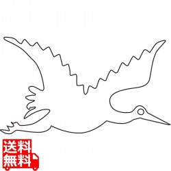 中華細工用抜型 鶴 大 写真1