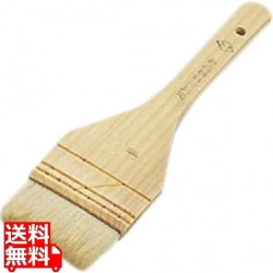 MT木柄本職料理刷毛白毛90mm3段〆 写真1