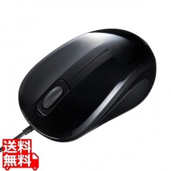 抗菌・静音有線ブルーLEDマウス 写真1