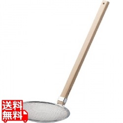 ThreeSnow TS 木柄そば揚 厚網 21cm | 業務用 厨房用品 厨房機器 厨房道具 そば揚 揚げ物 そば 写真1