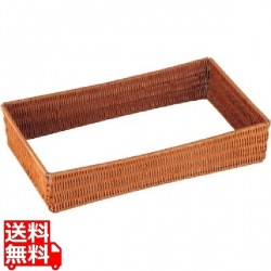 樹脂ラタン ガストロノームパンフレーム 1/1サイズ ブラウン 業務用 写真1