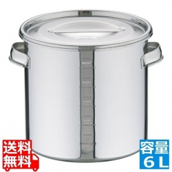 18-8 目盛付 キッチンポット 20cm 業務用 写真1