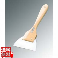 木柄シリコン 長柄 ゴムヘラ 特大 幅160 写真1