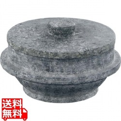 長水 遠赤 石焼釜(石蓋付)補強リング無 18cm 写真1