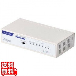 法人専用/Giga対応スイッチングHub/5ポート/金属筐体/磁石付き/電源内蔵モデル/ホワイト 写真1