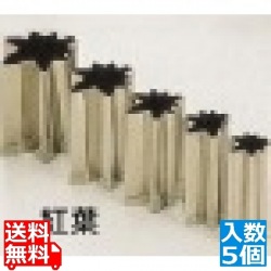 SA18-8手造り業務用抜型(5ヶ組) 紅葉 写真1