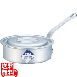 片手浅型鍋アルミニウム(アルマイト加工)(目盛付)TKG 15cm ※ ガス火専用 写真1