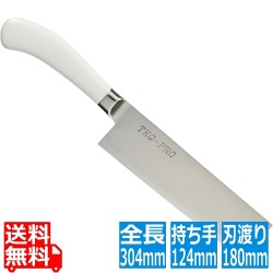 TKG PRO 抗菌カラー 菜切庖丁 18cm ホワイト 写真1
