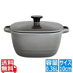 メラミン パールリバーポット 10cm グレー 写真1