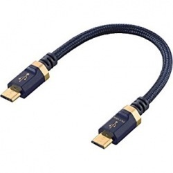 AVケーブル/音楽伝送/microB-microB(OTG)/USB2.0/0.1m 写真1
