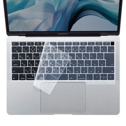 MacBook Air 13.3インチ Retinaディスプレイ用シリコンキーボードカバー(クリア) 写真1