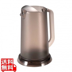 BK ポリカーボネイト ワンボディピッチャー 2.1L スモークブラウン 写真1