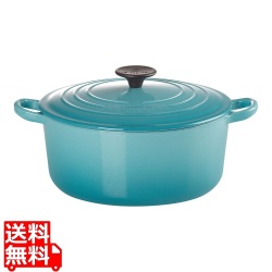 ル・クルーゼ ココット・ロンド 2501 24cm カリビアンブルー 写真1