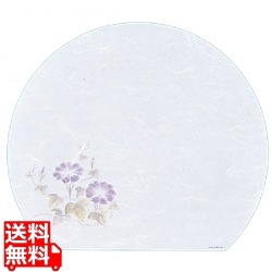 遠赤抗菌和紙 尺3半月まっと(100枚) 朝顔 WH-16 写真1