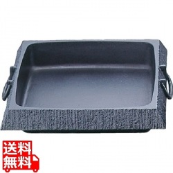 岩鋳 すきやき鍋 石庭角 20051 小 IH対応 南部鉄器 写真1