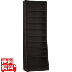 大容量ホームシェルフ W60 ダークブラウン 写真1