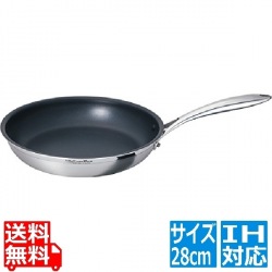ビタC・プロ マジックコートフライパン 28cm No.0334 ※ IH対応 IH (100V/200V)とガス火対応 写真1