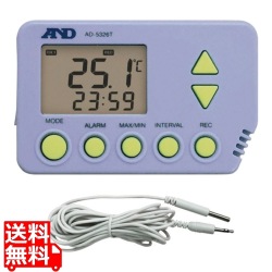 防滴型温度データロガー(外部センサー付) AD-5326TT 写真1