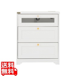 ANRI(アンリ)チェスト ミドルボード(60cm幅)ホワイト 写真1