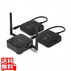 ワイヤレスプレゼンテーション Simple Cast2(受信機×1台＋送信機(USB Type-C)×2台セット)PTW-SPCAST2 写真1