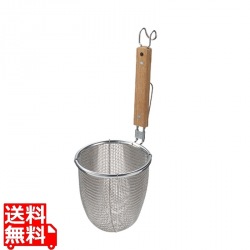 ThreeSnow TS ケヤキ柄うどんてぼ 丸底 (10121平柄) | うどん 調理器具 調理道具 キッチン用品 湯切り 水切り 写真1