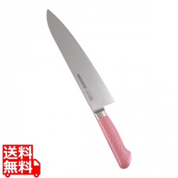 抗菌カラー庖丁 牛刀 27cm MGK-270 ピンク 写真1