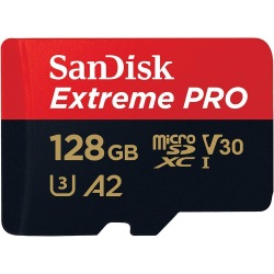 128GB microSDXC Extreme Pro UHS-I U3 A2 アダプタ付 [ 海外パッケージ ] 写真1