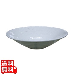 モダンホワイト 丸反鉢 8.5寸 写真1