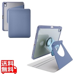 iPad(A16) フラップケース 360度回転 背面クリア 2アングル スリープ 写真1