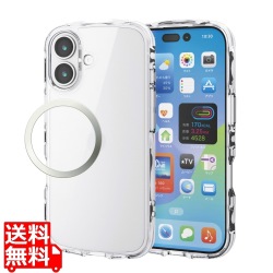TOUGH SLIM LITE ケース オールクリア メタルステッカー付 写真1