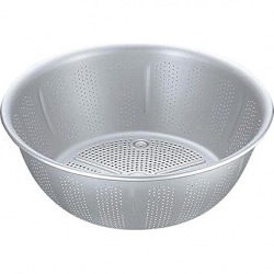 アルマイト水切ザル21cm(穴明ボール) 写真1