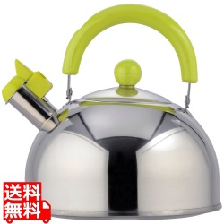 18-8キャンディール笛吹ケトル2.5L グリーン CR-5287 写真1