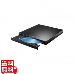 USB Type-C対応 保存ソフト付きポータブルDVDドライブ ブラック 写真1