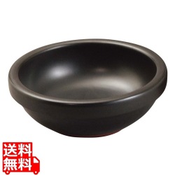 耐熱陶器 ビビンバ鍋(黒)小 写真1