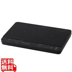 2口IHコンロ IHK-WT41-B(ブラック) 写真1