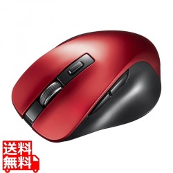 BluetoothブルーLEDマウス(5ボタン･レッド) 写真1