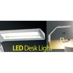 LEDクランプ式デスクライト (ホワイト) 写真1